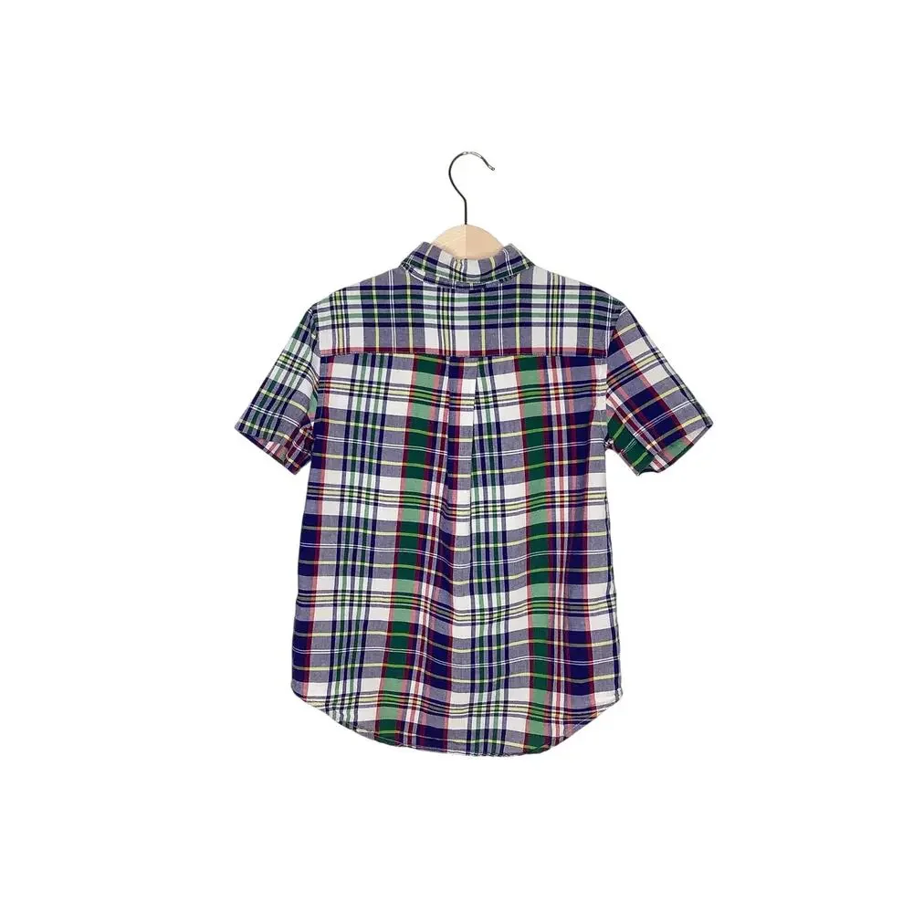 Ralph Lauren Multicolor Plaid Short Sleeve Button Down Shirt 6
